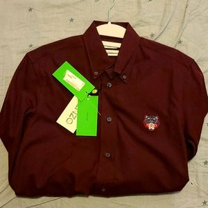 KENZO TiGER LOGO shirt Burgundy
